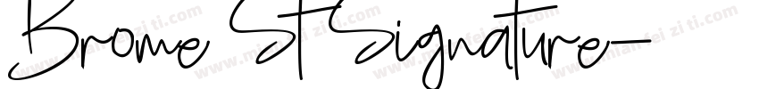 Brome St Signature字体转换